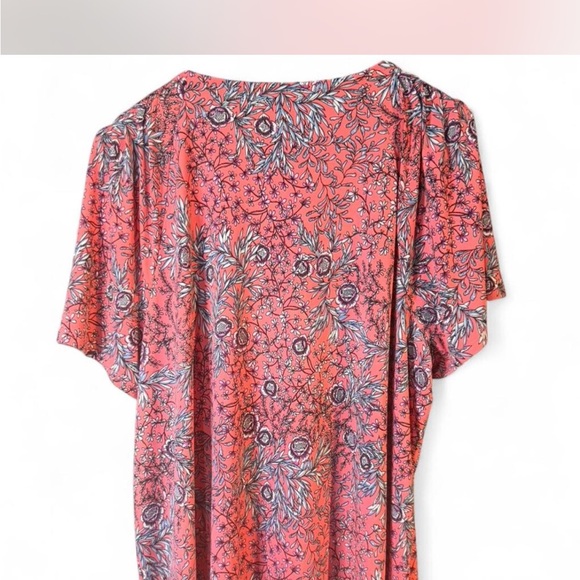 💰SALE Style & Co Floral Women's Blouses - Black and Coral 3X - Picture 3 of 8